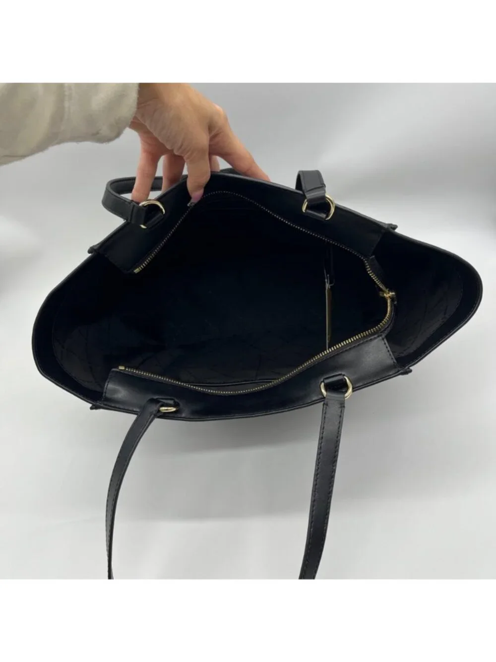 Michael Kors Black Leather Large Shoulder Bag